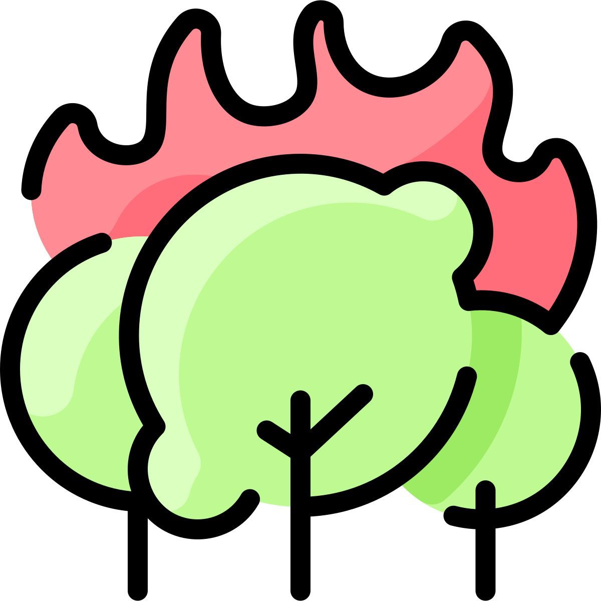 incêndio florestal icon