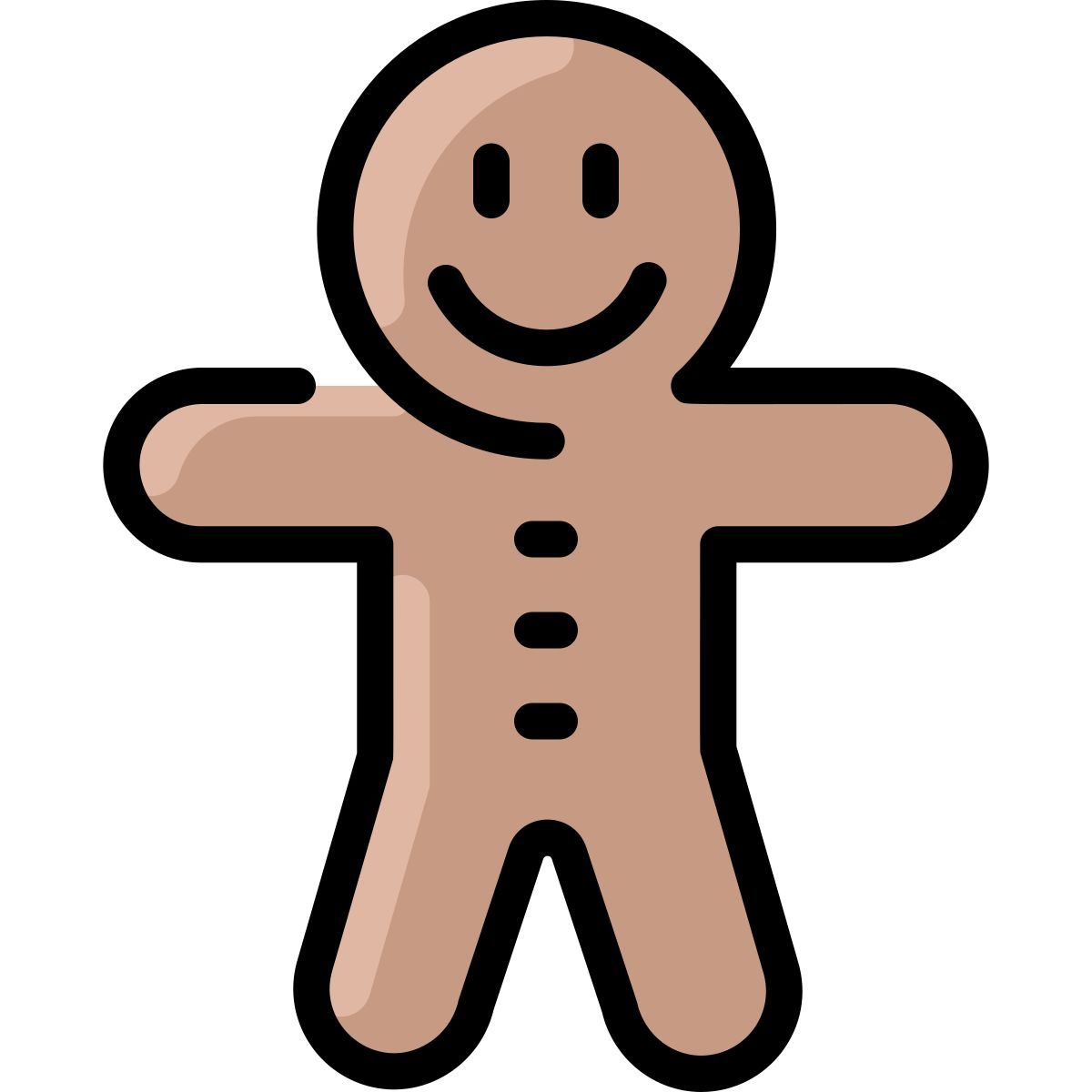 gingerbread man icon