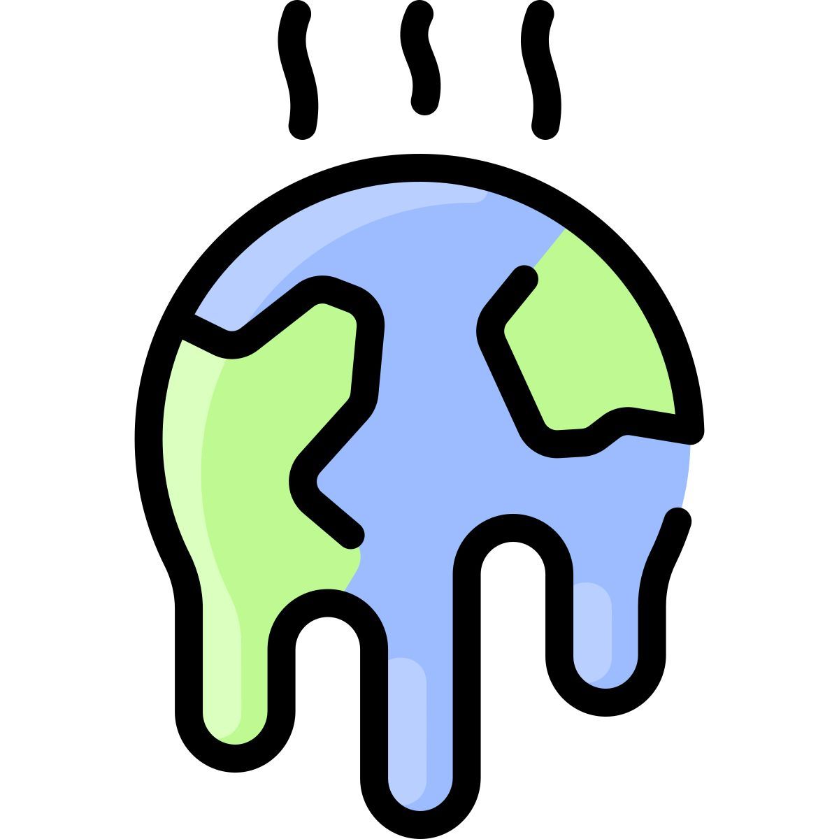 réchauffement climatique icon