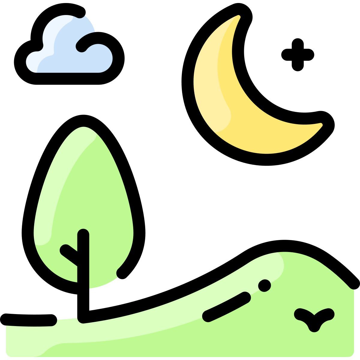 half moon icon
