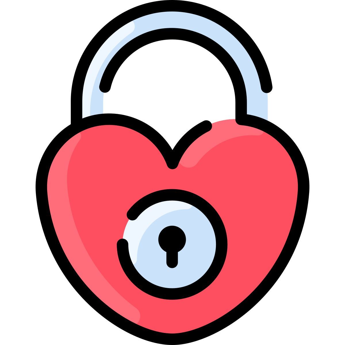 heart lock icon