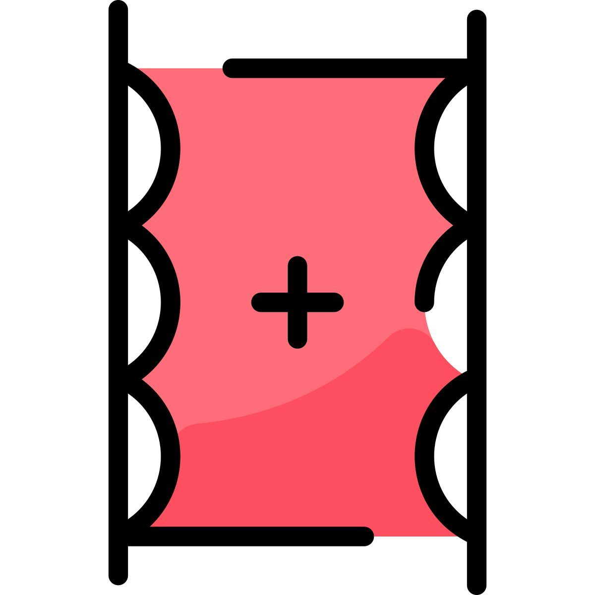 medical stretcher icon