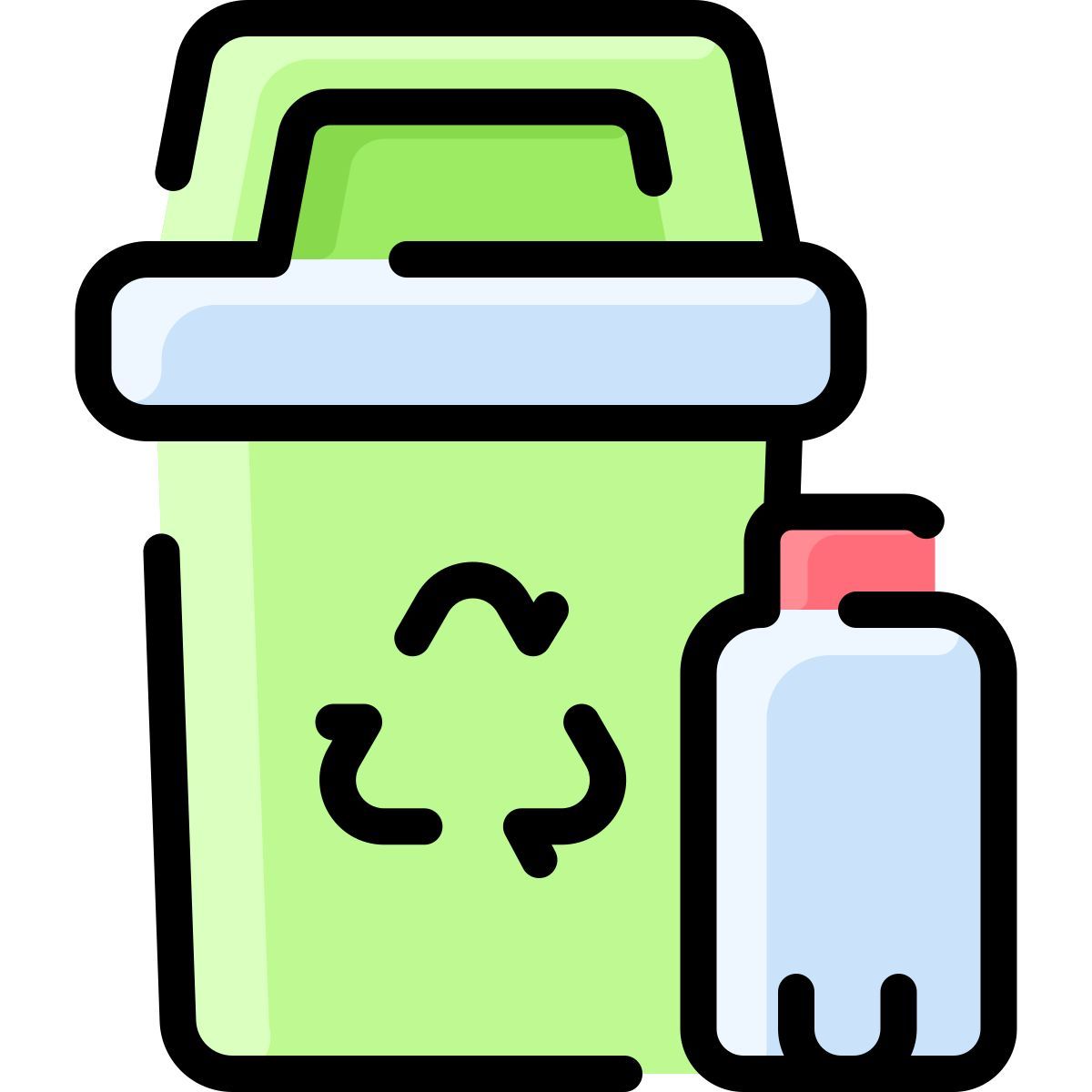plastic bin icon