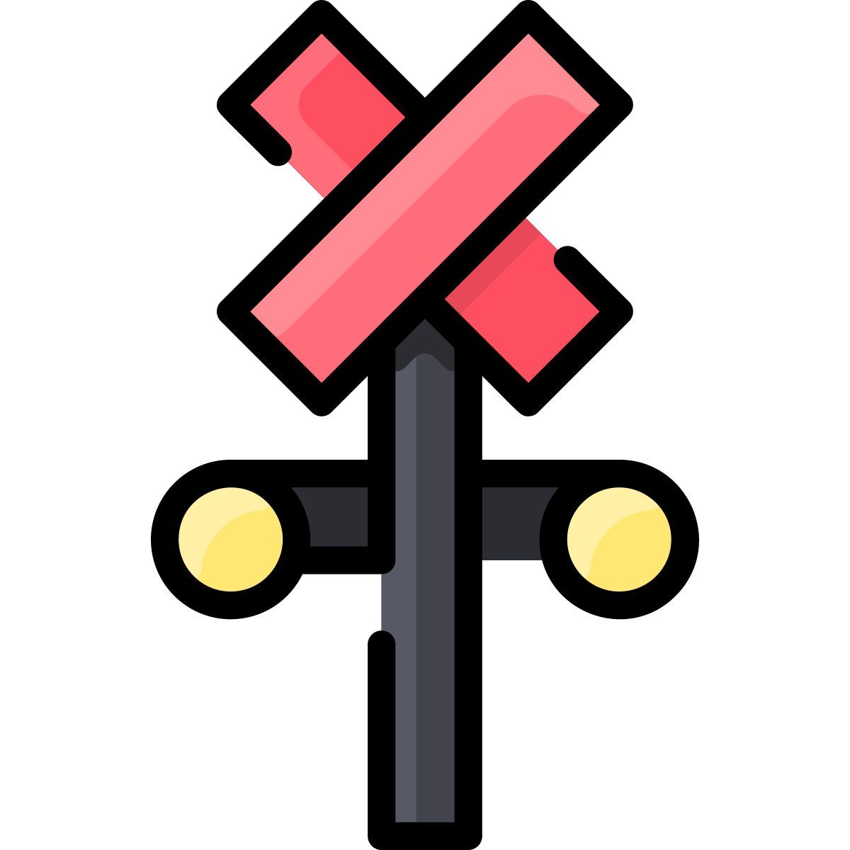 railroad crossing icon