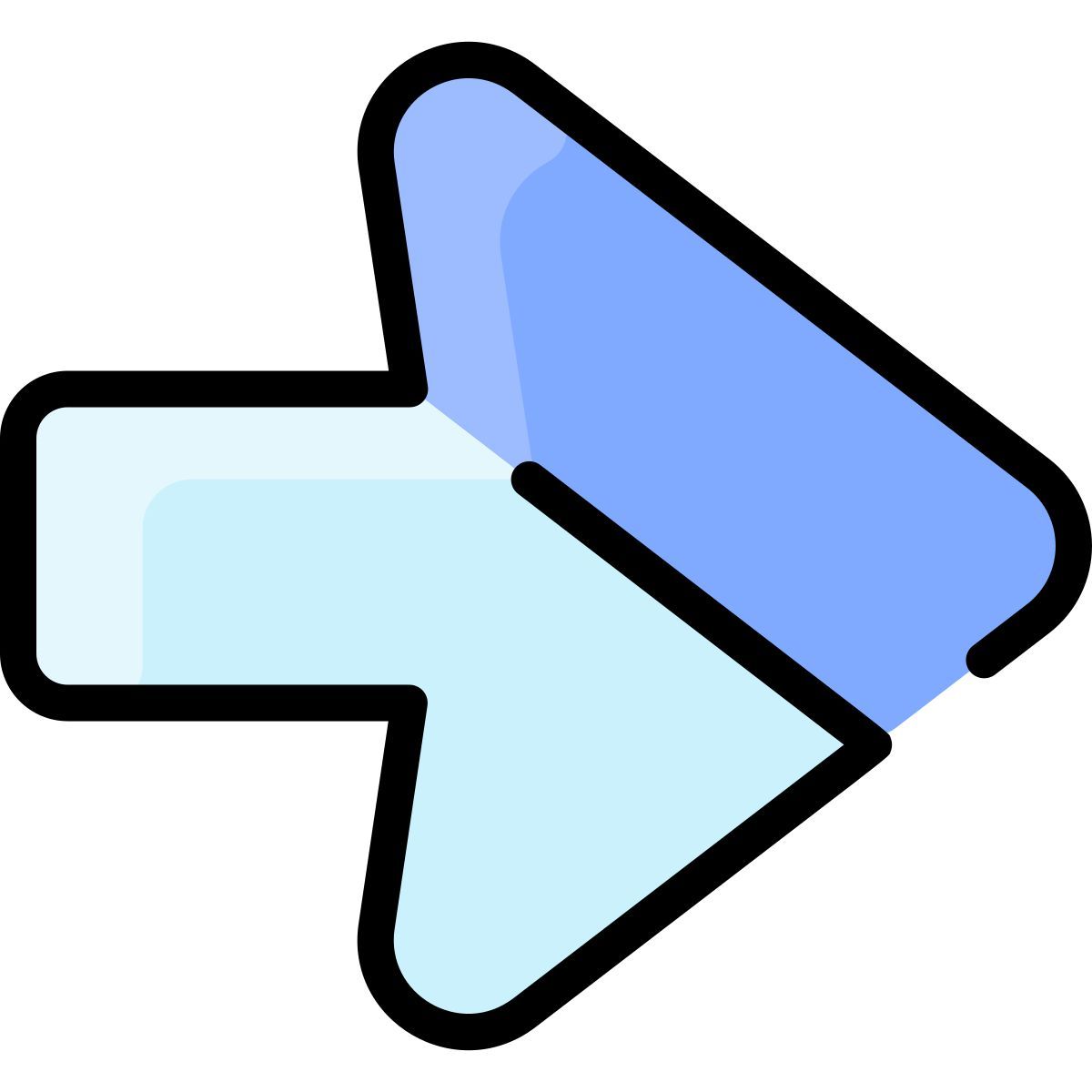 Flèche droite icon