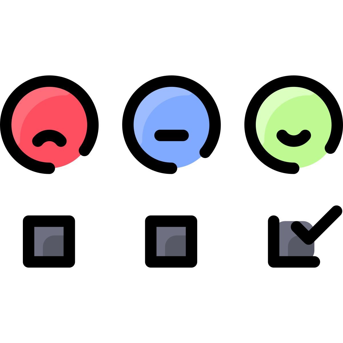 satisfaction scale icon