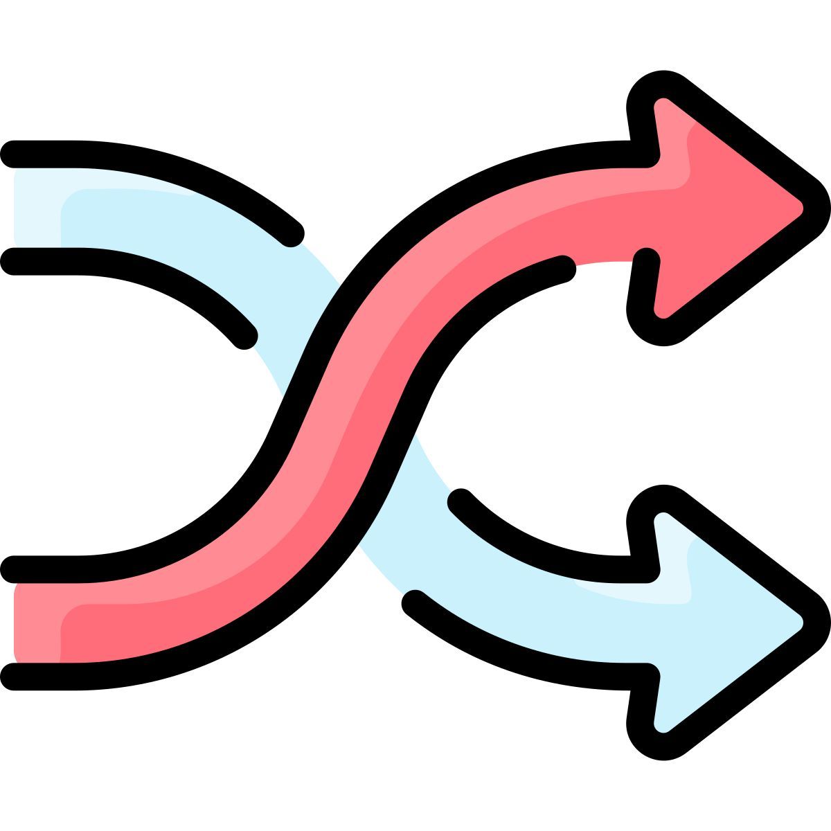 shuffle arrows icon