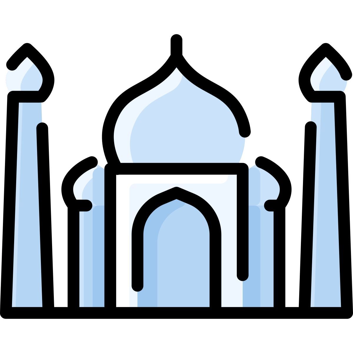 taj mahal icon