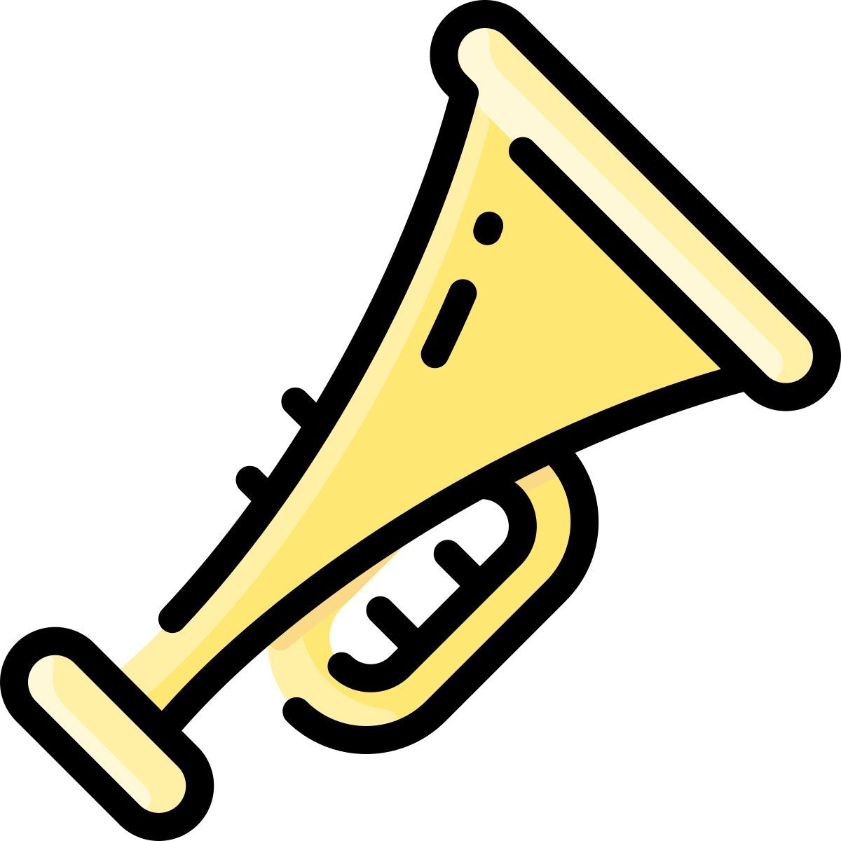 trumpet instrument icon