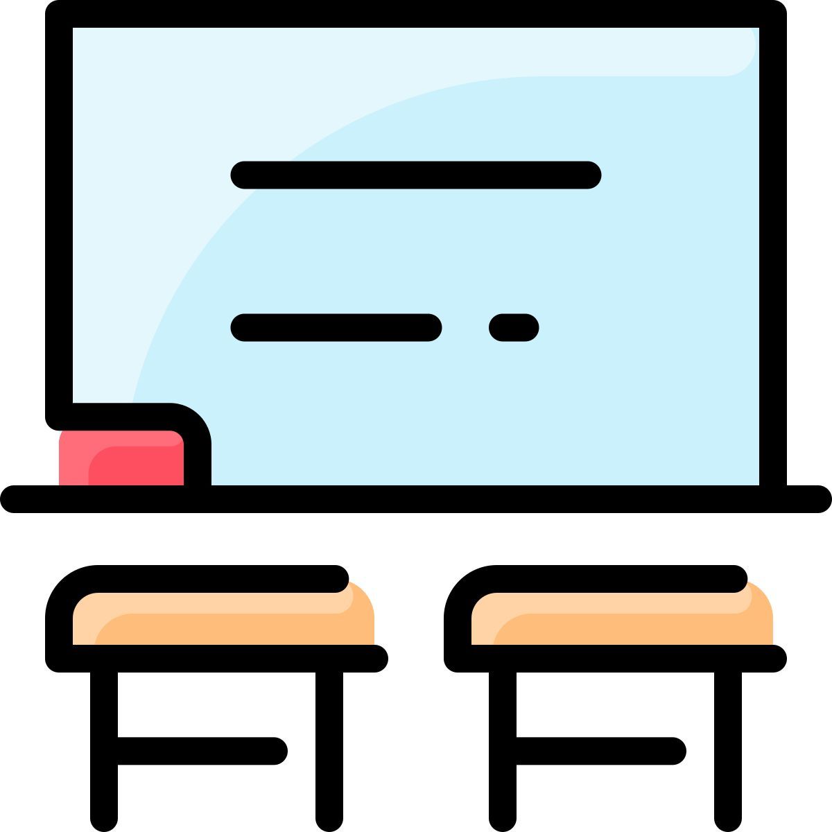 희고 매끄러운 칠판 icon