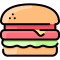 external burger-fast-food-vitaliy-gorbachev-lineal-color-vitaly-gorbachev-1 icon