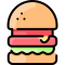 external burger-fast-food-vitaliy-gorbachev-lineal-color-vitaly-gorbachev icon