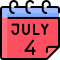 external calendar-4th-july-vitaliy-gorbachev-lineal-color-vitaly-gorbachev icon