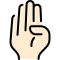 external letter-b-hand-gestures-vitaliy-gorbachev-lineal-color-vitaly-gorbachev icon