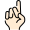 external letter-d-hand-gestures-vitaliy-gorbachev-lineal-color-vitaly-gorbachev icon