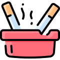 external ashtray-quit-smoking-vitaliy-gorbachev-lineal-color-vitaly-gorbachev icon