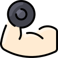 external dumbbell-health-vitaliy-gorbachev-lineal-color-vitaly-gorbachev icon