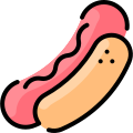 external hotdog-fast-food-vitaliy-gorbachev-lineal-color-vitaly-gorbachev icon