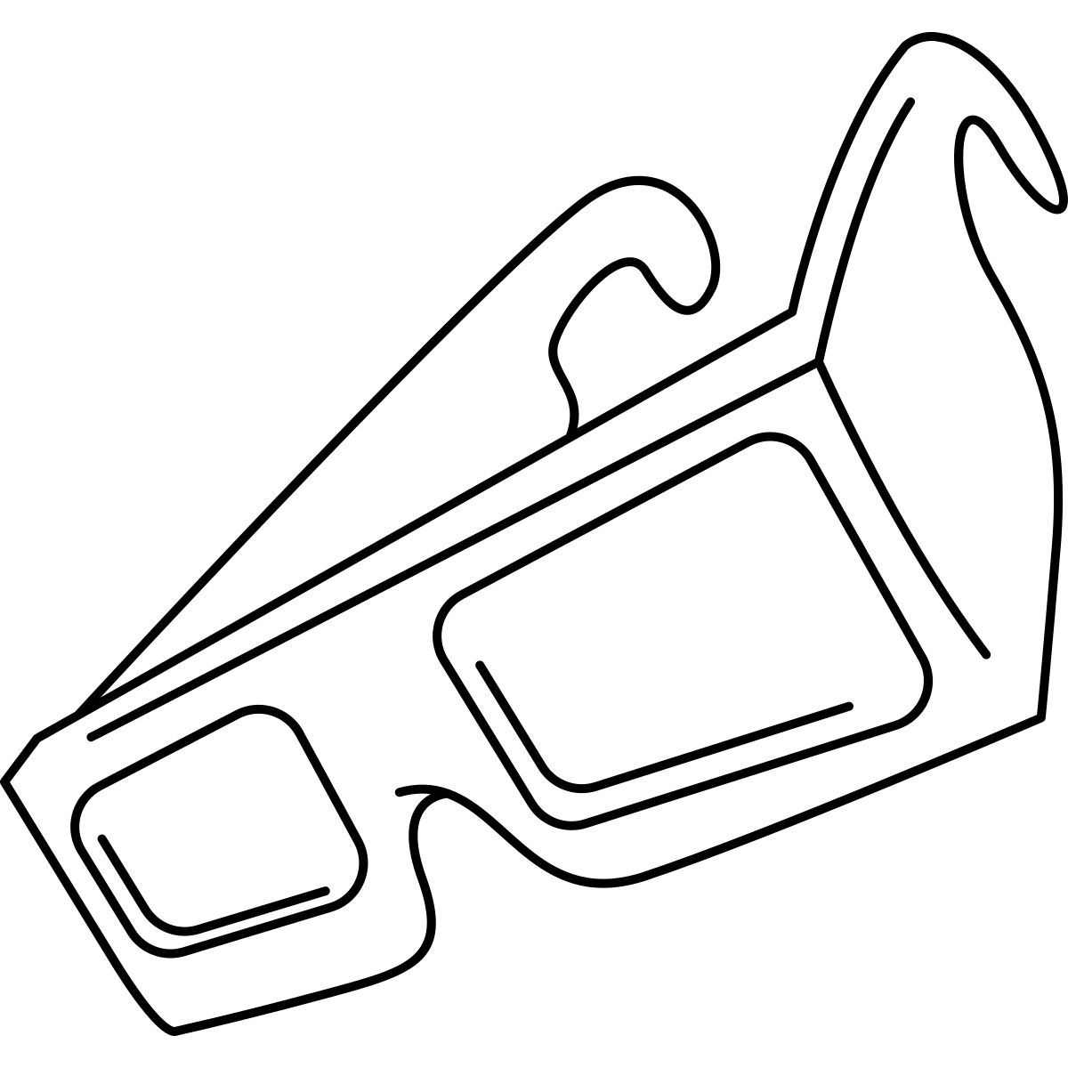 3d glasses icon