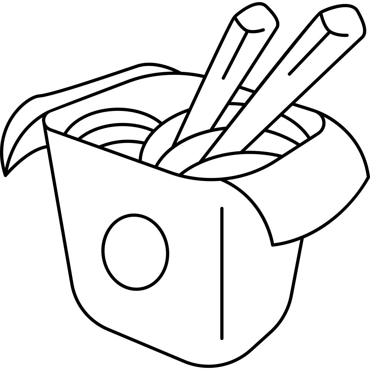 asian food delivery icon