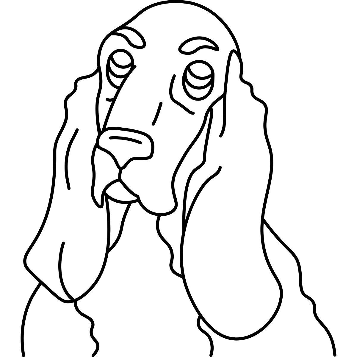 basset hound icon
