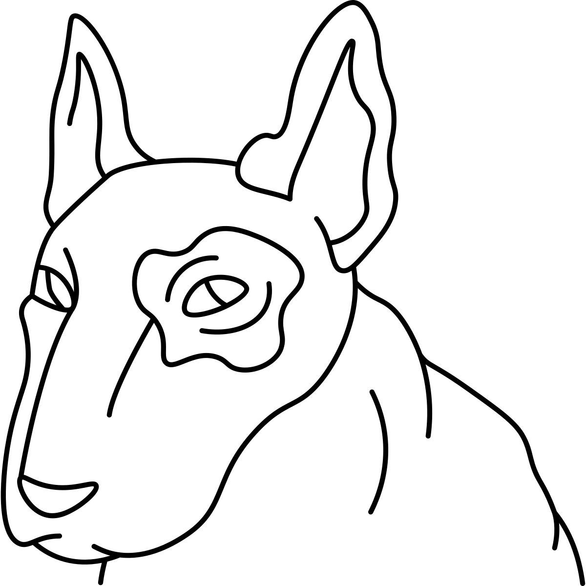 bull terrier icon