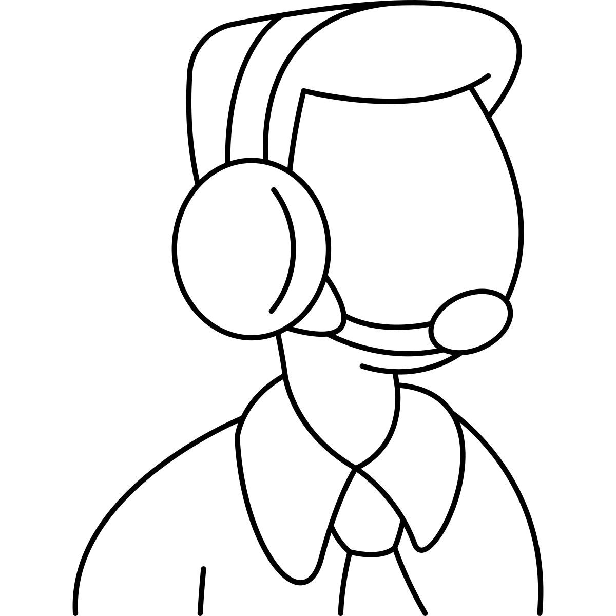 call center agent icon