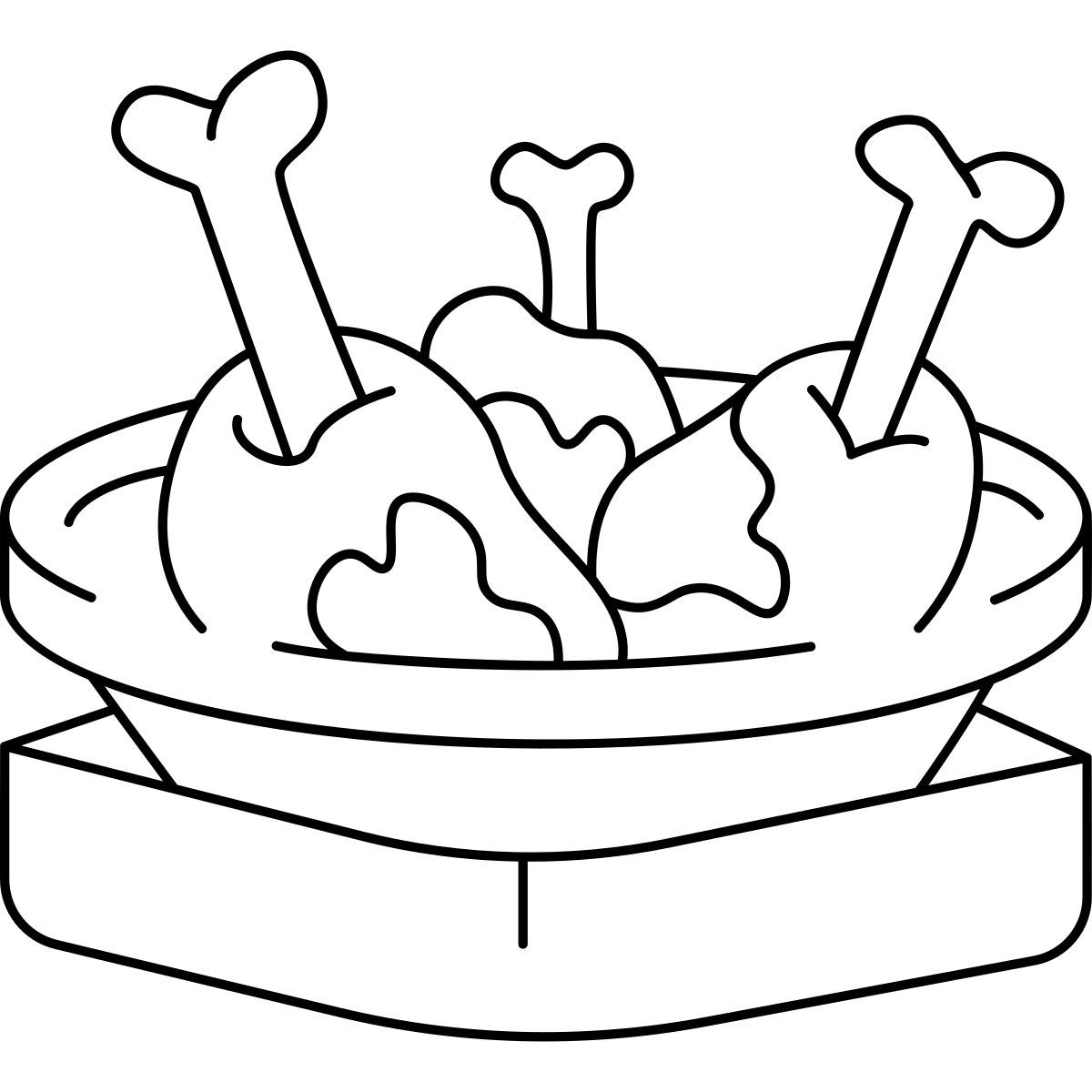 chicken delivery icon