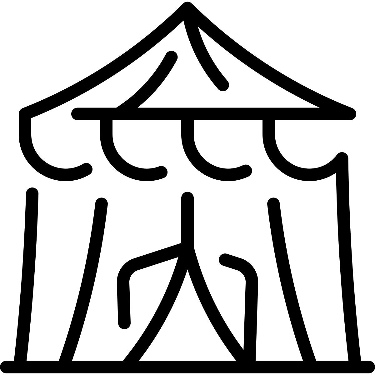 circus tent icon