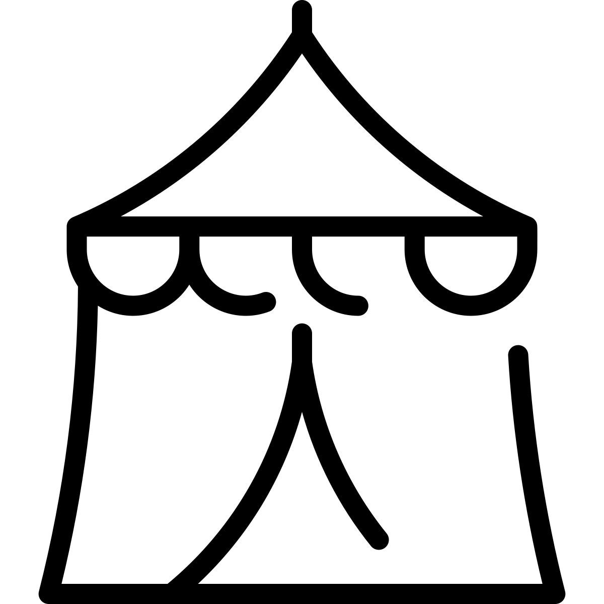 circus tent icon