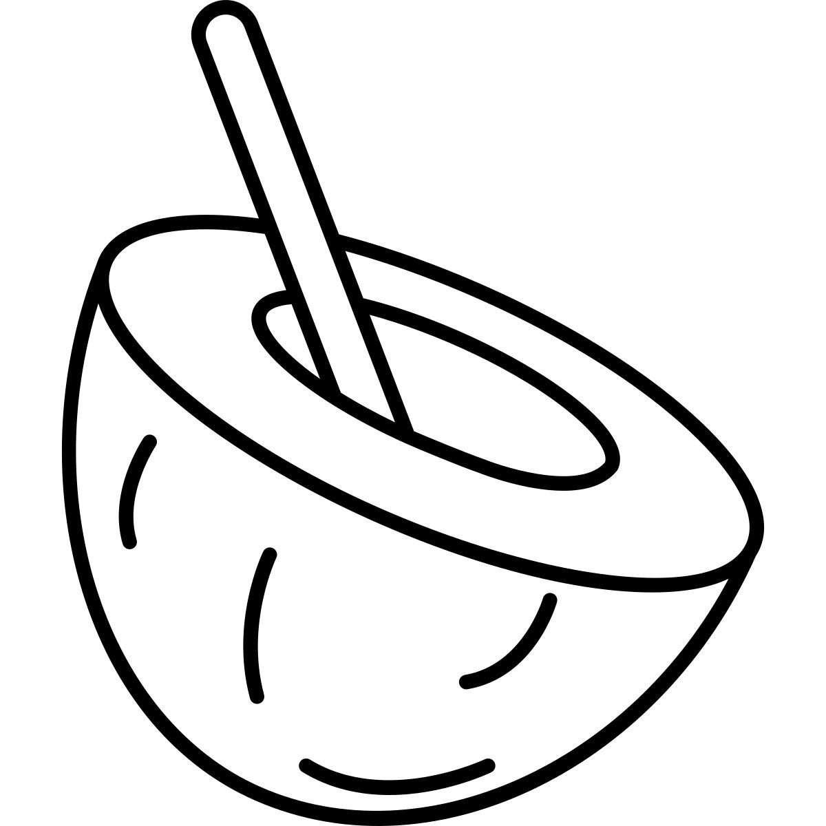 coconut drink icon