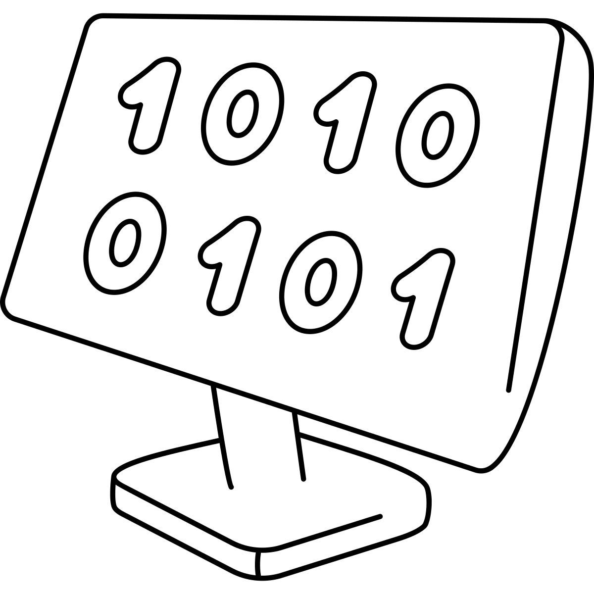 binary code icon