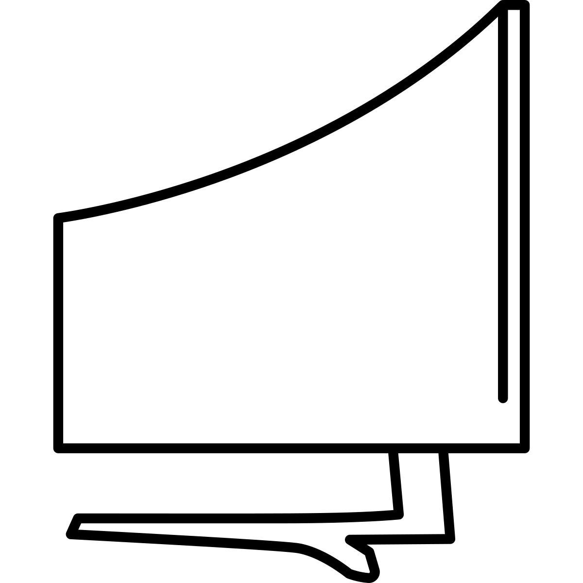 curved gaming monitor icon