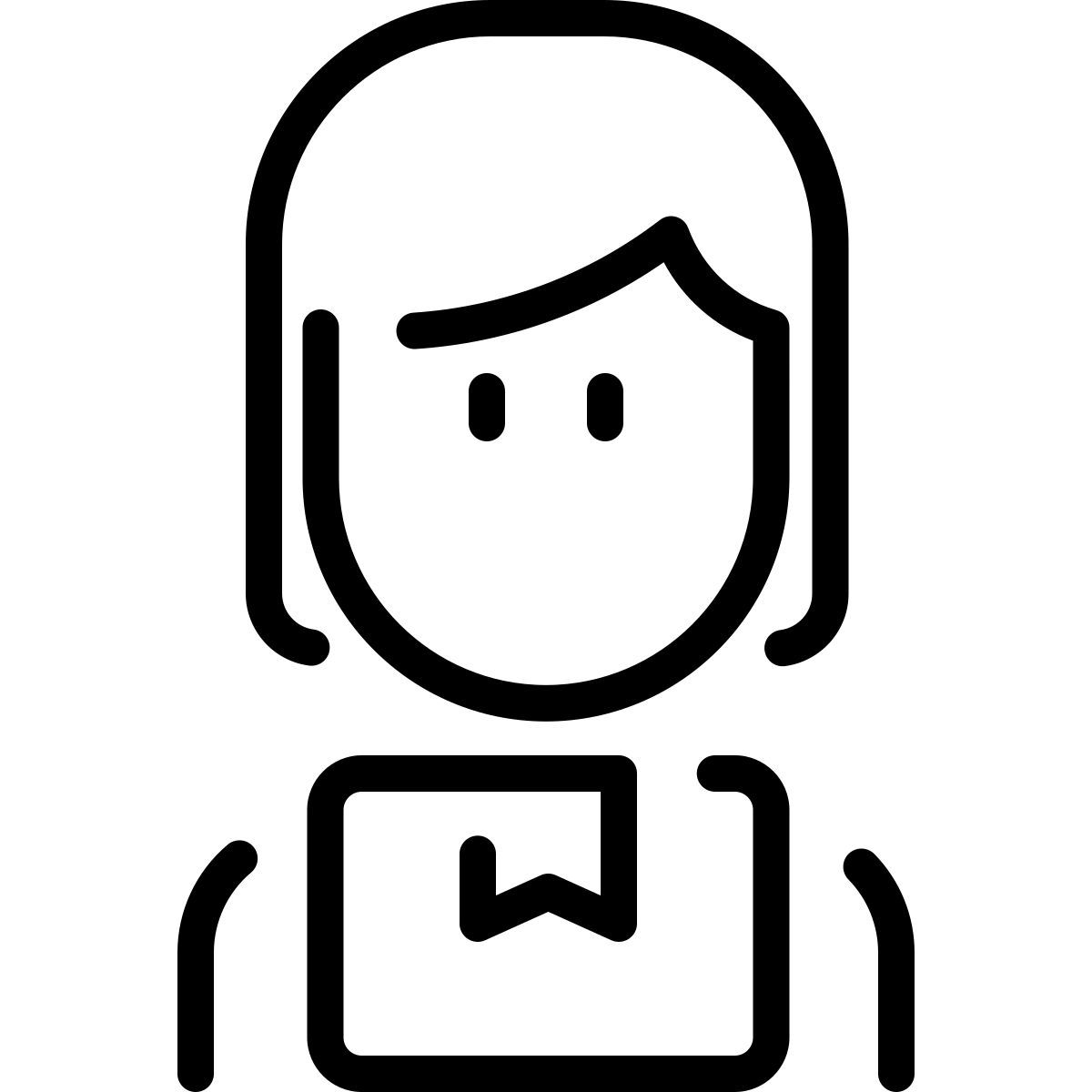 delivery woman icon