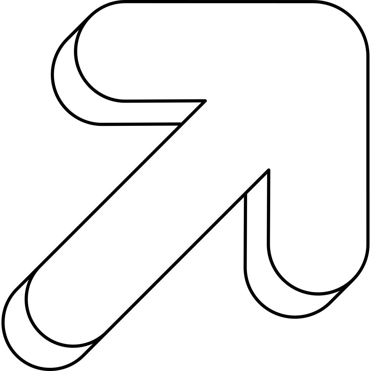diagonal arrow icon
