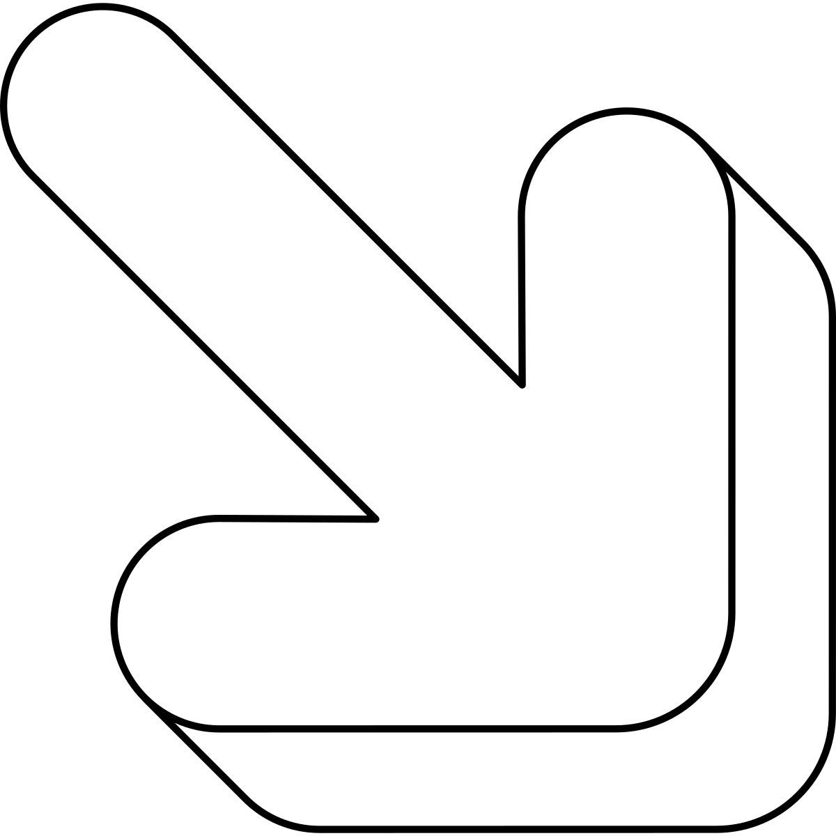 diagonal arrow icon