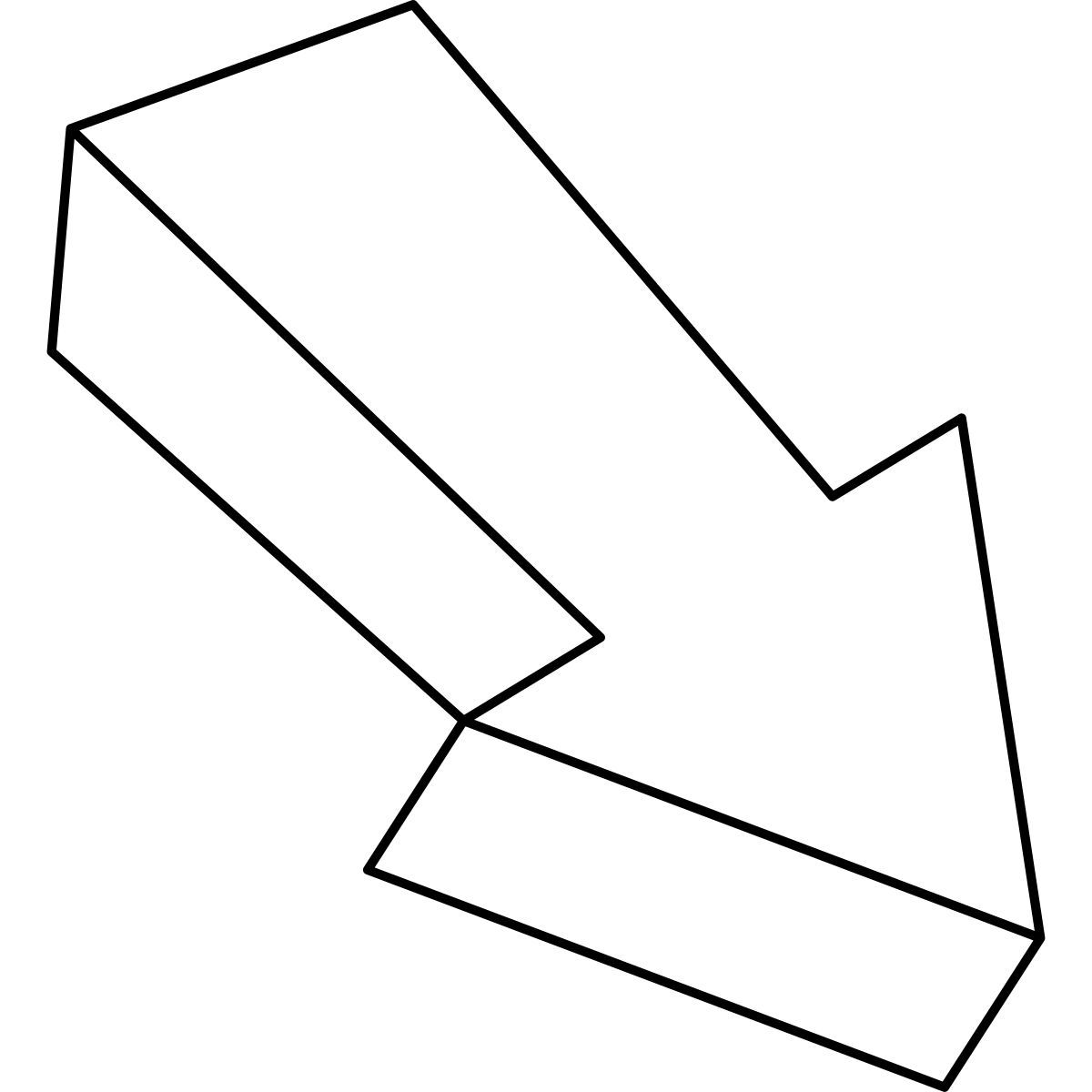 diagonal arrow icon