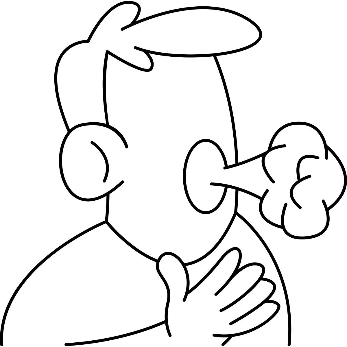 difficulty breathing icon