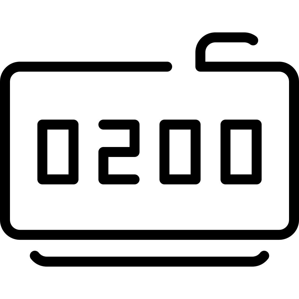 orologio digitale icon