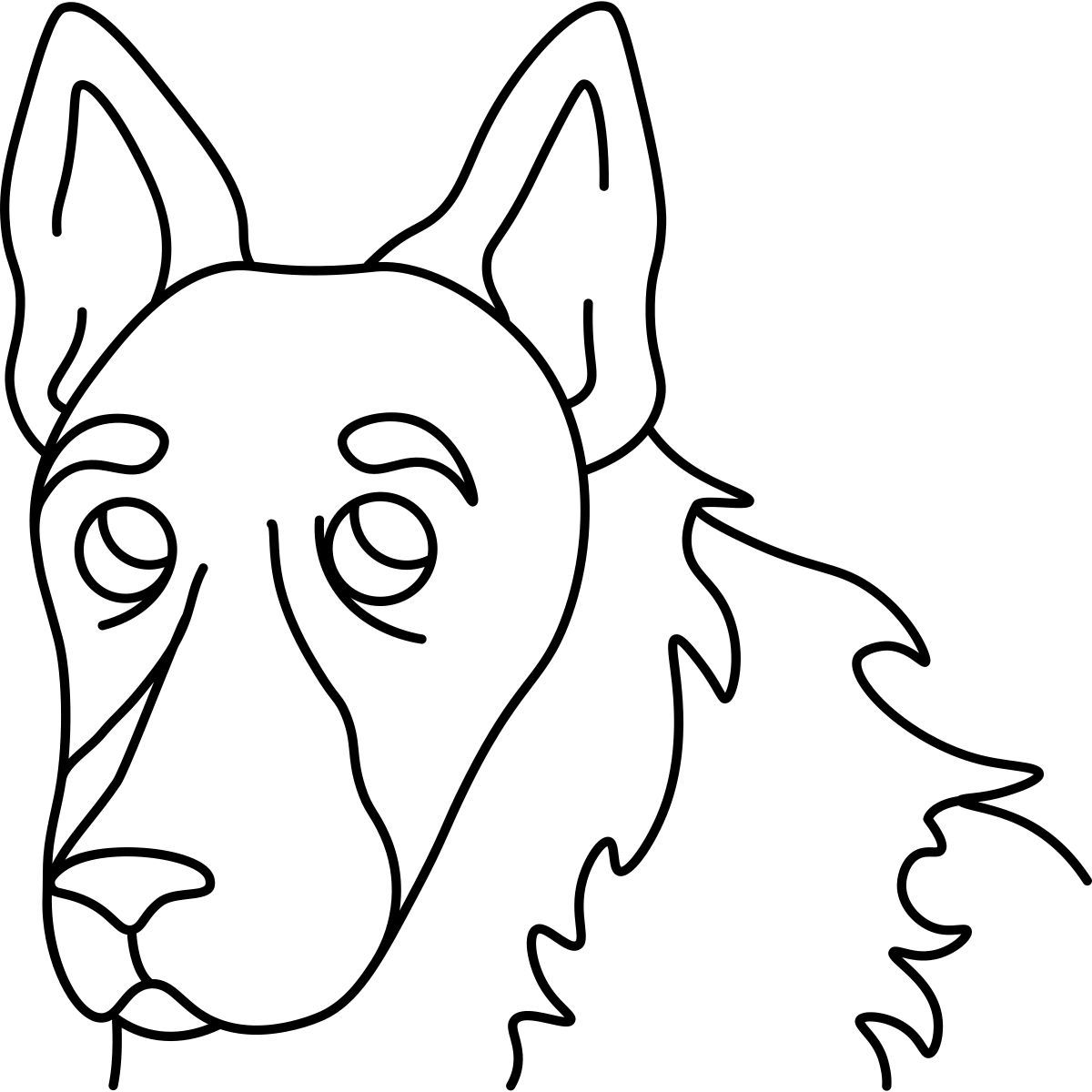 german shepherd icon