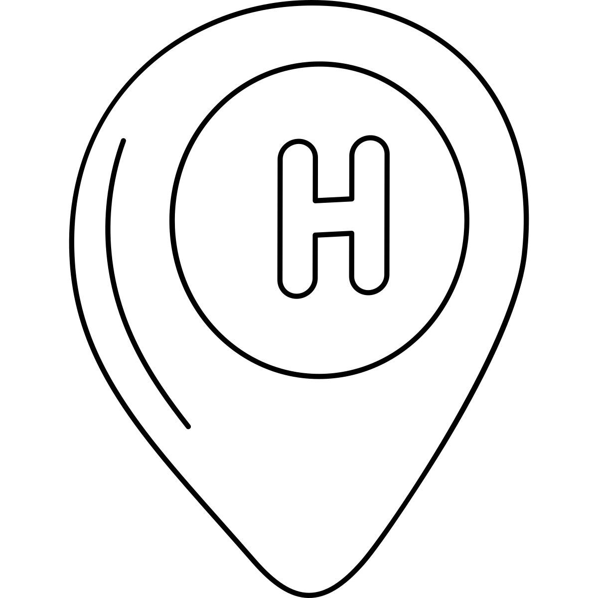 hospital location icon