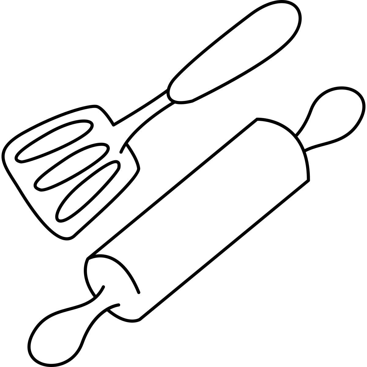 kitchen utensils icon
