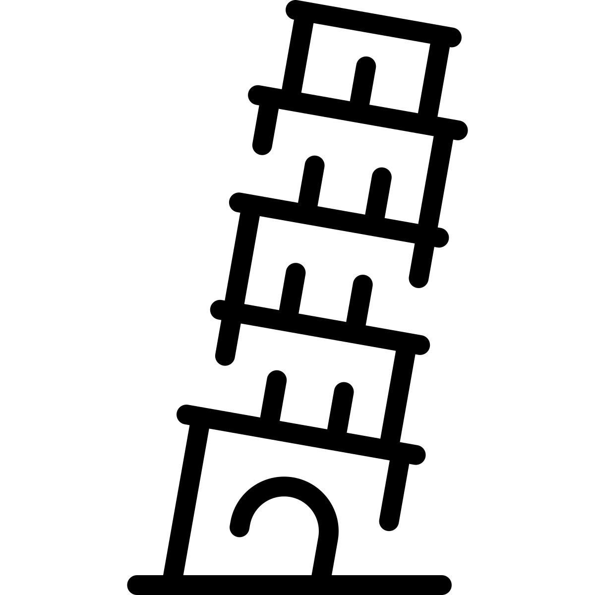 leaning tower of pisa icon