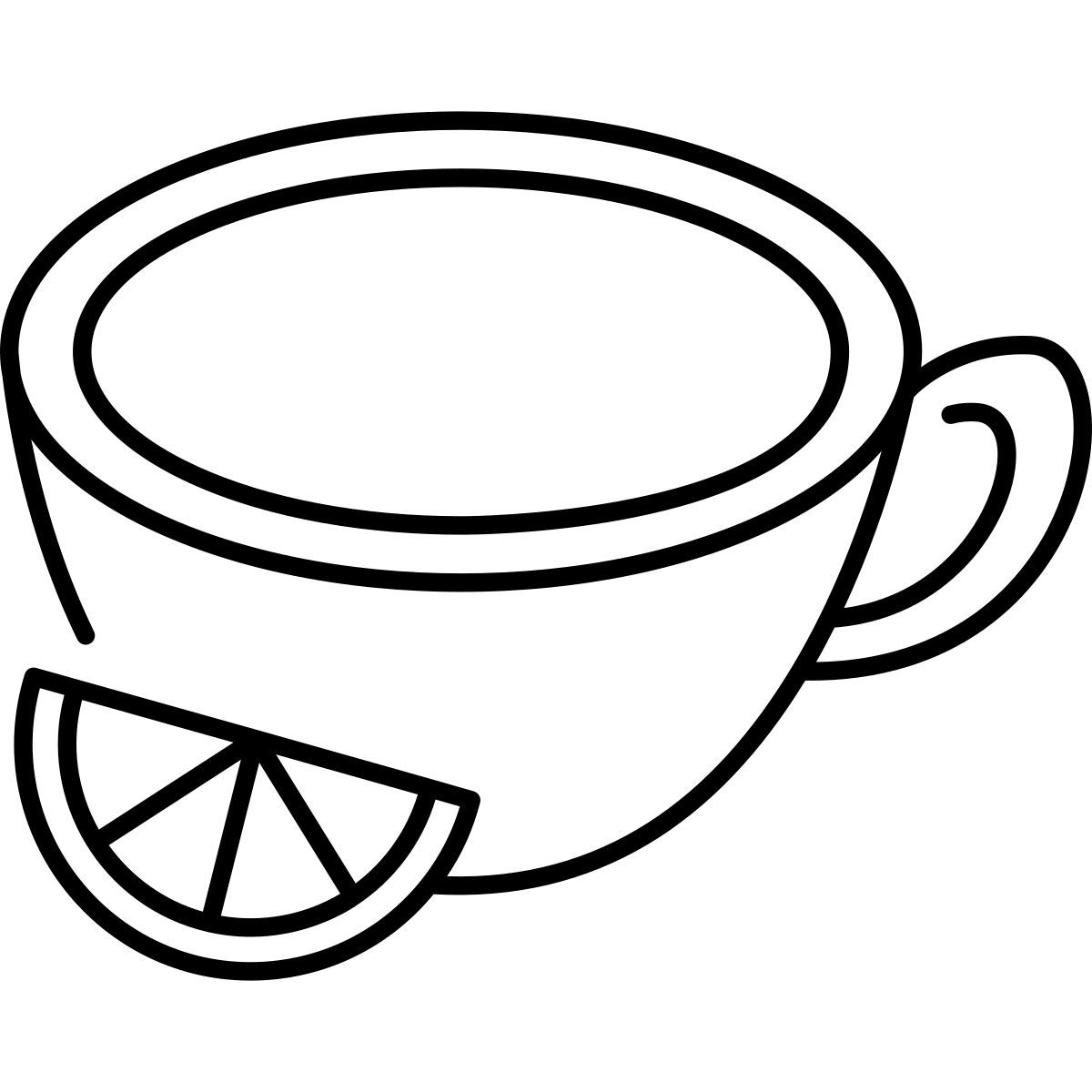 lemon tea icon