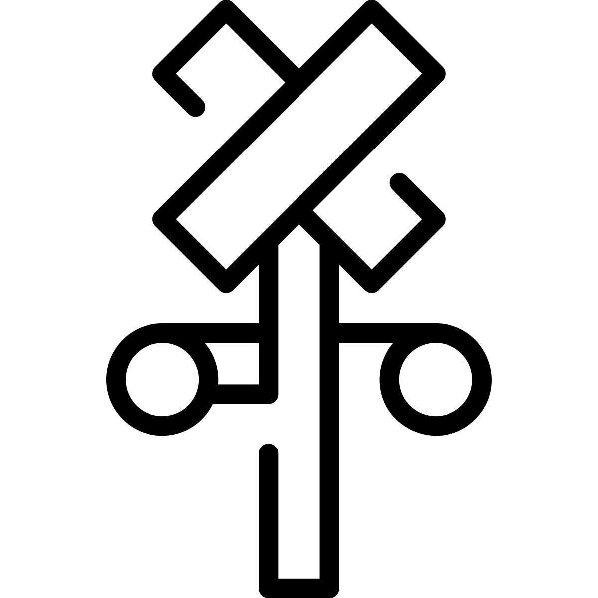 railroad crossing icon