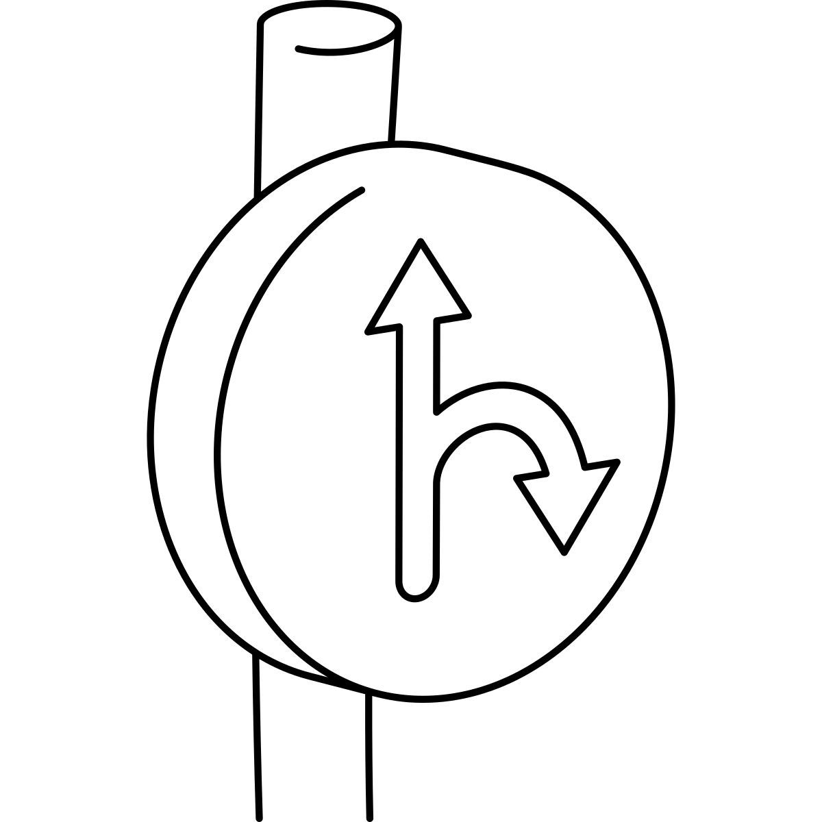 road sign icon