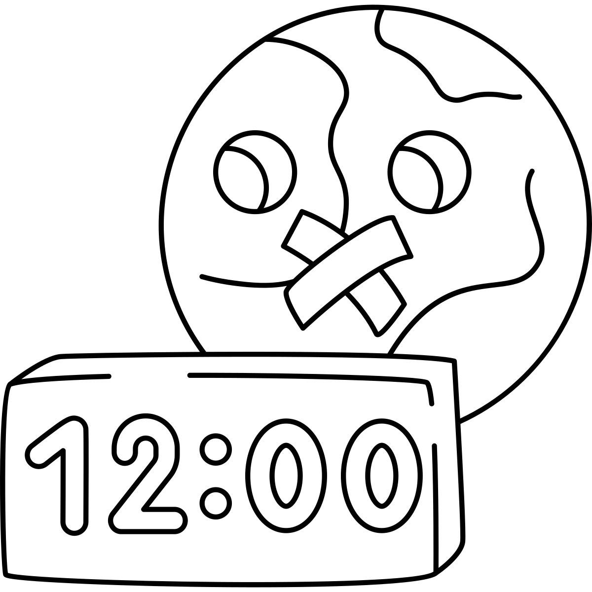 silence hour icon