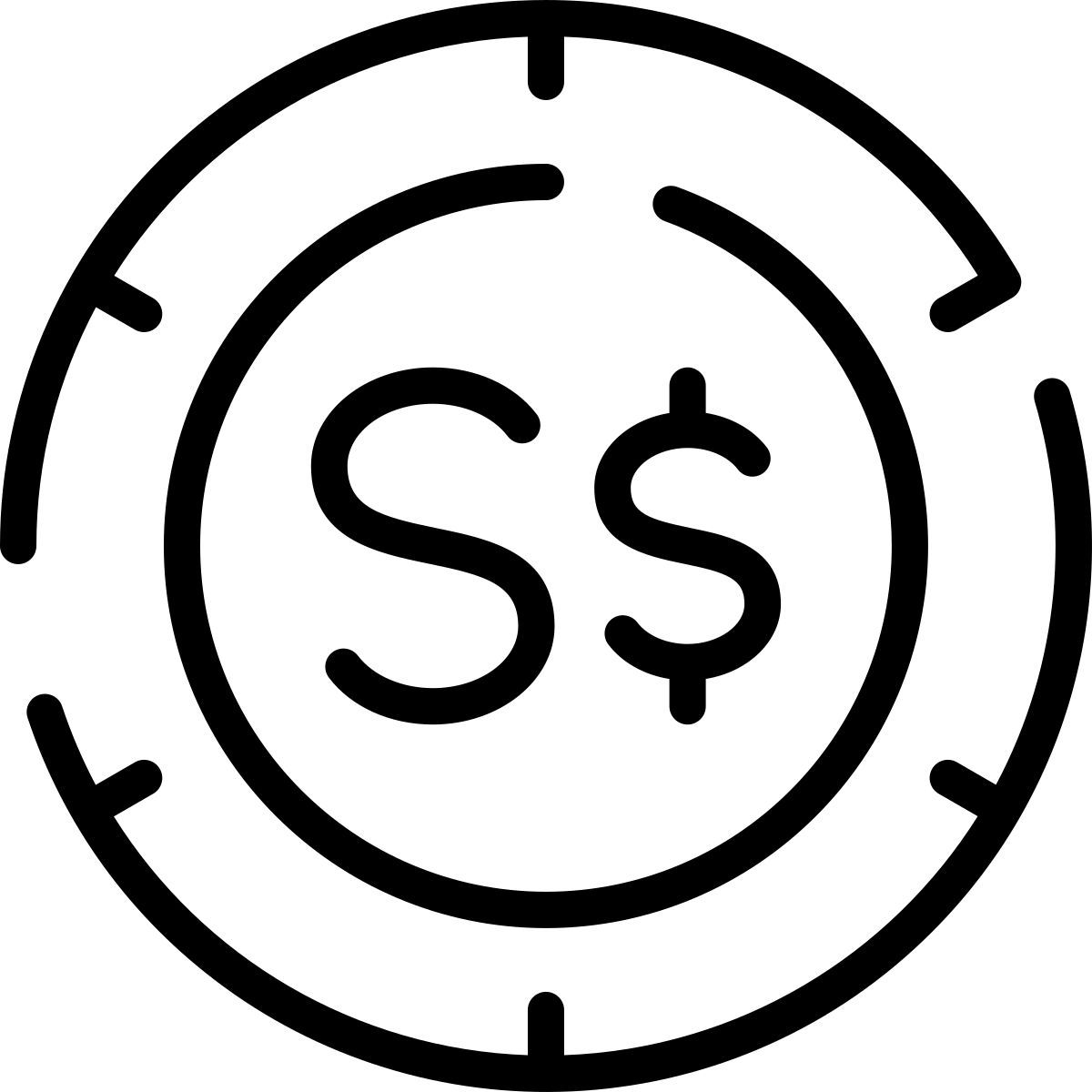 singapore dollar icon