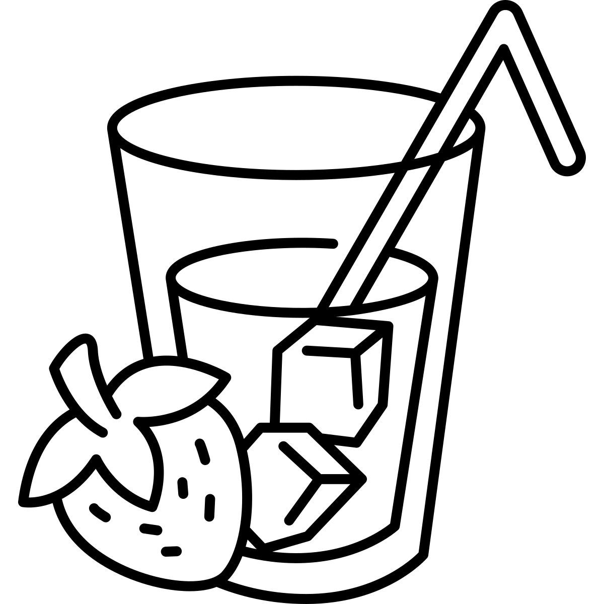 jugo de fresa icon