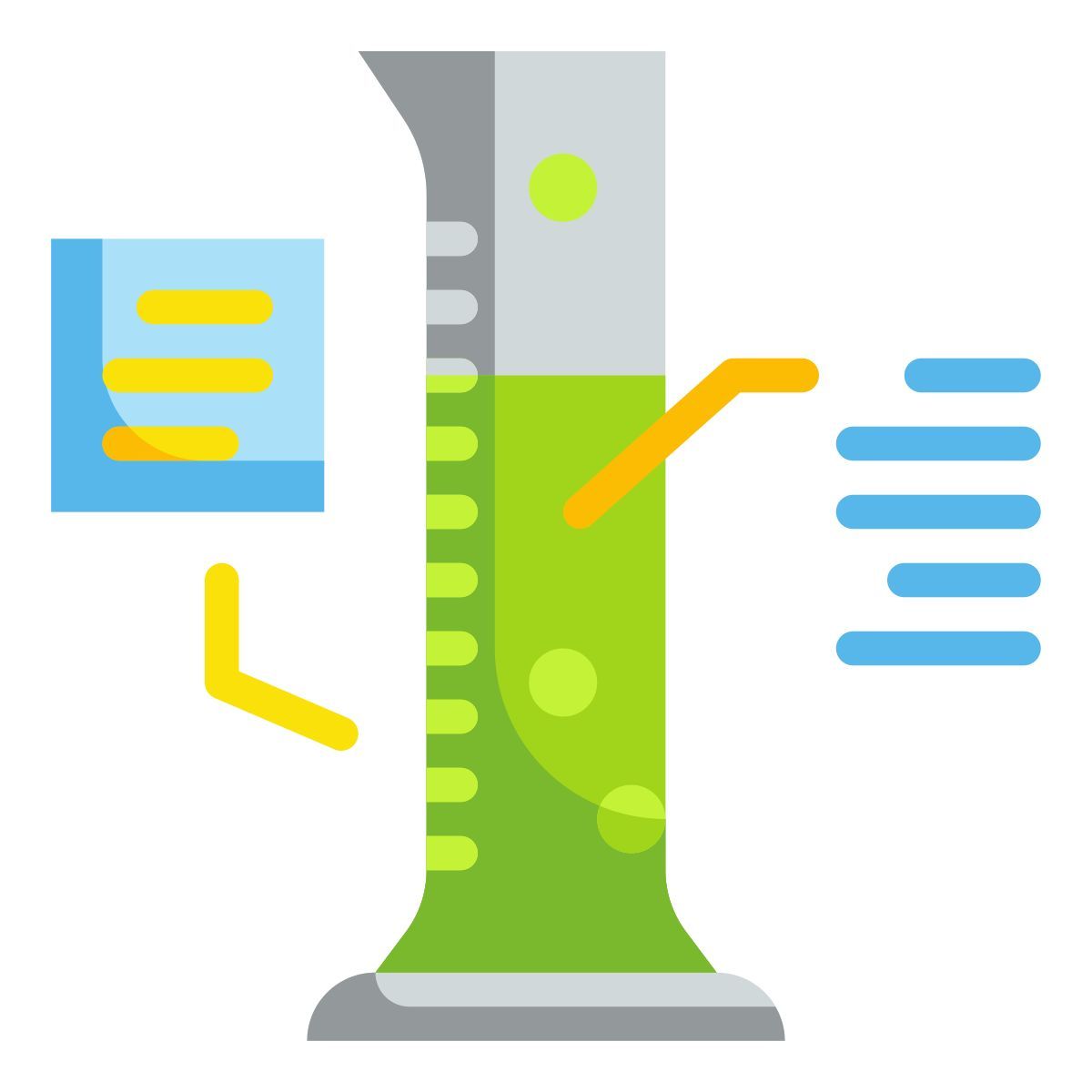 graduated cylinder icon